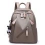 Women's backpack oxford nylon ladies shoulder bag Korean style colorful straps solid color double back schoolbag