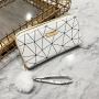 Women's Long Wallet 2024 New Multi Card Position Korean Double Zipper Clutch Lingge Hairball Female Wallet
