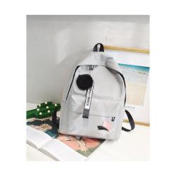 Student Backpack Street Trend Oxford Cloth Multifunctional Schoolbag Large Capacity Portable Leaf Design Fashionable