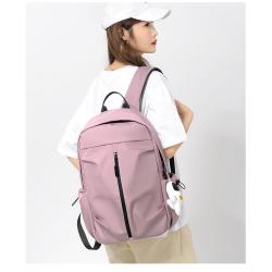 HR086 Fashion Simple Trend College Student Backpack Oxford Waterproof High School Shoulder Bag Laptop Zipper Pouch Pocket Bag