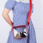 Keymay  NO MOQ 11Colors Transparent Pvc Women Crossbody Bag Adjust Shoulder Clear Purse Stadium Approved