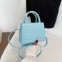 Simple Candy Color Summer Portable Women Handbags Indentation Casual Small Square Bag Niche Design Mini Womens Shoulder Bags