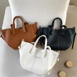 2024 new wholesale soft pu leather shoulder bag fashion trend handbag Large capacity premium tote bag for women