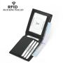 Popular Wholesale Classic Brown Genuine Leather Mans Wallets Microfiber Leather RFID Blocking Slim Minimalist Wallet for Men