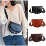 2024 new arrive Luxury Retro fashion saddle bag Crocodile PU leather small purse