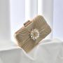 New arrival elegant purse exquisite rhinestone flower bag party champagne clutch bag handbags shoulder bags bulk wholesale