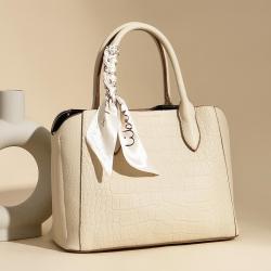 New crocodile skin pattern women messenger bags shoulder bag handbag purse leather tote bags women handbags ladies