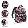 LOVEVOOK 2022 waterproof fashion Backpack university girls 15.6 Inch College flower Bookbag Women Travel Laptop Backpacks