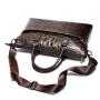 Genuine Embossed Crocodile Leather Male Business Briefcase Men's Handbag