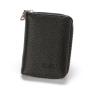 CUIKCA Fashion Lychee Pattern PU Leather Unisex Organ Type Card Holder RFID Wallet Zipper Coins Purse Business ID Bank Card Case