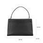 Korea Style Casual Ladies Handbags Custom Classic Black Pu Leather Hand Bag For Luxury Women