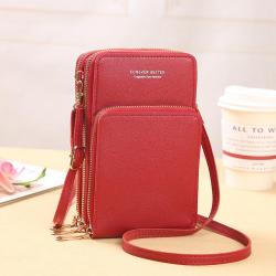2024 New Touch screen Mobile Phone Bag Small Mini Single Shoulder Crossbody Bag Zipper Wallet Fashion Mobile Phone Messenger Bag
