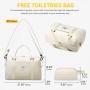 Wholesale 2pcs Waterproof Carryon Weekender Overnight Duffel Bag with Toiletry Purse Men Women Travel Luggage Garment Duffle Bag