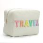Keymay 18  Colors Low MOQ RTS Portable Waterproof Nylon Cosmetic Travel Bag Cases
