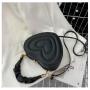 NHC0015 Fashion Women's Bag New Trendy Korean Version Of The Love-Shaped Handbag Lady Shoulder Messenger Small Round Bag