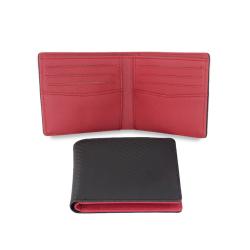 Wholesale leather wallet men card holder carbon fiber bifold wallet pu wallets for men