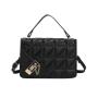 Fasctory Wholesale 2024 Fashionable Handbags Messenger Bags Solid Color Embossed Leather Single Shoulder Crossbody Bag for Women