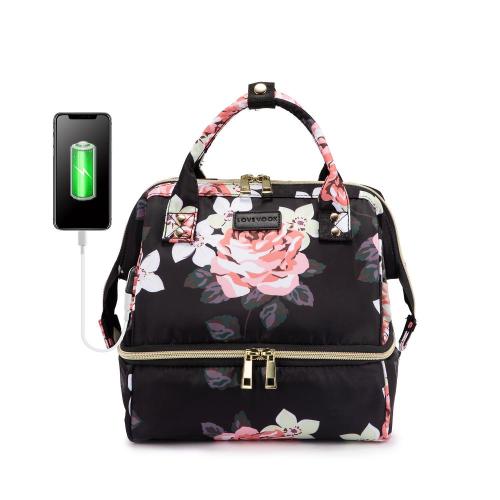 Lovevook 2022 Water-Resistant Leakproof Lunch Tote Bag for Women and Men Insulated Lunch Bag Wide-Open Lunch Box Backpacks