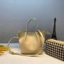 Fashion Casual Shoulder Genuine Leather Crossbody Bag Houndstooth Cosmetic Bag Vintage Women Bucket Hand Bags