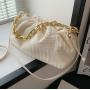 Women's shoulder bag fashion all-match handbag trend metal chain diagonal trendy bag