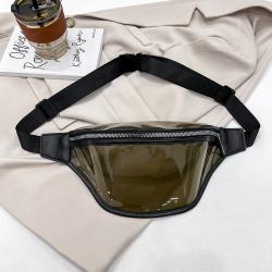 2023 Factory Custom Transparent PVC Belt Crossbody Bags Women Clear Fanny Pack Waist Bags