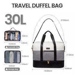 LOVEVOOK custom fashion large capacity travel tote weekender bag gym duffel bags Carry on Overnight travel toiletry handbags