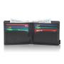 Factory wholesale canvas wallet men's short wallet rfid blocking slim short canvas wallet