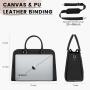 LOVEVOOK wholesale large 2pc bags sets women handbags ladies luxury 15.6 canvas laptop tote handbags for woman office briefcase