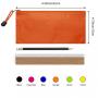 GELORY Custom Zipper Pencil Pouches Small Zipper Stationery Bags Waterproof Oxford Pencil Case Bag for Office Travel Cosmetics