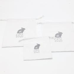 Custom Logo Printed Eco Friendly Reusable Jewelry Gift Pouch Cotton Bag Drawstring Muslin Skincare Cosmetic Packaging Cotton Bag