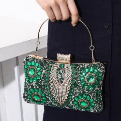 New diamond evening bag banquet dress handbag crossbody small square bag female small clutch bag