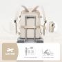 Large capacity carry on LOVEVOOK Backpack with Laptop Compartment 30L Lightweight rich pocket travel laptop backpacks for women