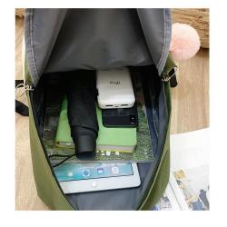 KBW529 Hot Selling New Women Shoulder Bag Fashion Trend Four Sets of Canvas Cat Print Backpack Student Schoolbag