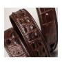 OEM ODM Ceinture En Cuir Custom High Quality Luxury Brand Design Men'S Belt Genuine Alligator Leather Designer Belts For Mens
