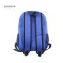 Blue Mini Smell Proof Backpack with Lock for Men Women Travel Bookbag Smoking Accessories Storage