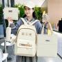 ZF362 Hot New Women Shoulder Bag Fashion Trend Four Sets of Nylon Backpack Student School Bag  No Pendant