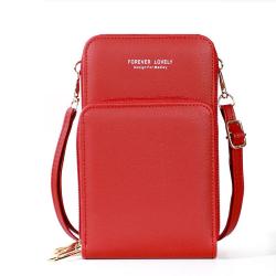 New phone bag for Women Large Capacity Multi-Functional Solid Color Simple Shoulder Bag Touch Screen  Mobile Phone bag