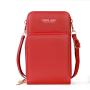 New phone bag for Women Large Capacity Multi-Functional Solid Color Simple Shoulder Bag Touch Screen  Mobile Phone bag
