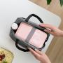 Gelory Simple Style Durable Insulated Leakproof Thermal Tote Lunch Bag For School Office Outside Picnic Polyester Lunch Bags