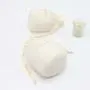 Wholesale Round Bottom Candle Gift Hair Packaging Cotton Linen Pouch Natural Cotton Muslin Candle Bag