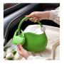 Trendy Lady Designer Bag  2 in 1 PU Leather Pure Color Unique Bean Shape Handbag Fashion Women Purses Zipper Round Bead