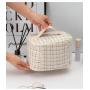 CY005 New Hot Small Perfume Handheld Zipper Cotton Makeup Bag Large Capacity Portable Travel Toiletries Storage Cosmetic Bag