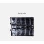 Carteras Billeteras Custom Made Classic Luxury Genuine Crocodile Skin Leather Man Short Bifold Wallets