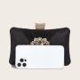 Wholesale golden ladies crossbody chain shoulder bag handbags glitter clutch bag women clutches flower evening bags pochette femme