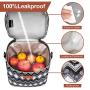 Print Pattern Leakproof Breast Milk Cooler Breastmilk Storage Bag Portable Breast Milk Cooler Bag With Contoured Ice Pack