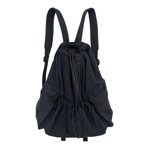 2023 New Design korean bag  China Female Nylon Backpack Wholesale Nylon Laptop Backpack Solid Color Fashion Backpack