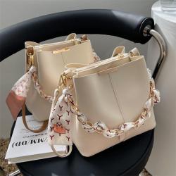 ZR025 Women's New Fashion Chain Portable Shoulder Bag With Advanced Sense Of Western-style Cross-body Bucket Bag In Summer