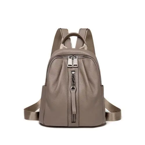 2024 Customized Logo Luxury Genuine Leather Backpack Bag For Women Ladies Design