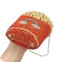 xinyu New Designer Rhinestone Clutch Bag Party French Fries Women Evening Bag Purse Bags Crystal Clutch