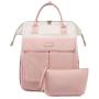 LOVEVOOK Fashion Business Computer Daypack with Charging Port Organizer Pouch 15.6 17 Inch Work Travel Laptop Backpack for Women